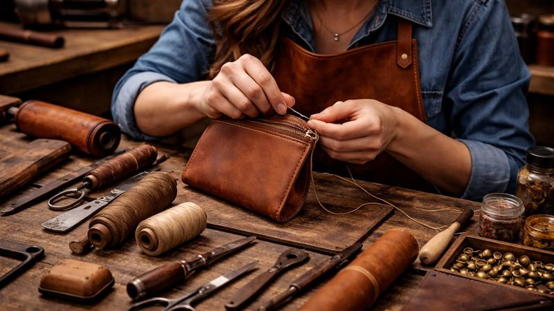 راهنمای کامل شناخت چرم دست‌دوز و تفاوت آن با چرم صنعتی