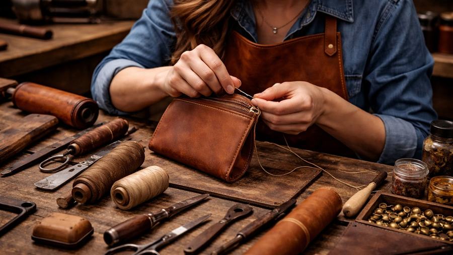 راهنمای کامل شناخت چرم دست‌دوز و تفاوت آن با چرم صنعتی